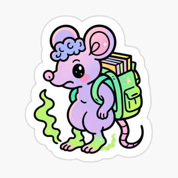 Item preview, STINKY GENIUS: Curly Mouse’s Toxic First Day Premium Cool Trendy Best Gift  designed and sold by Imaginarium of Chaos falcon88 .