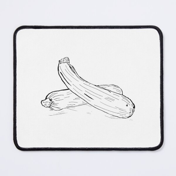 Item preview, Two Zucchini BW designed and sold by katherine montalto.