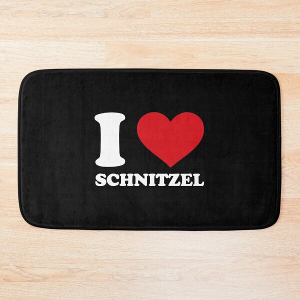 Item preview, I ❤️ Schnitzel – Funny Austrian lover white Design designed and sold by EmeraldeaArt.