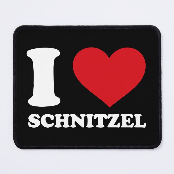 Item preview, I ❤️ Schnitzel – Funny Austrian lover white Design designed and sold by EmeraldeaArt.