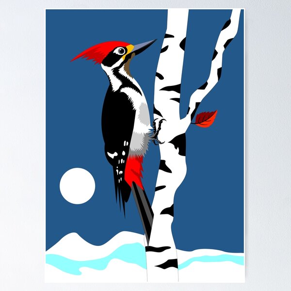 Item preview, Winter Moon WoodPecker designed and sold by Graham Colton.