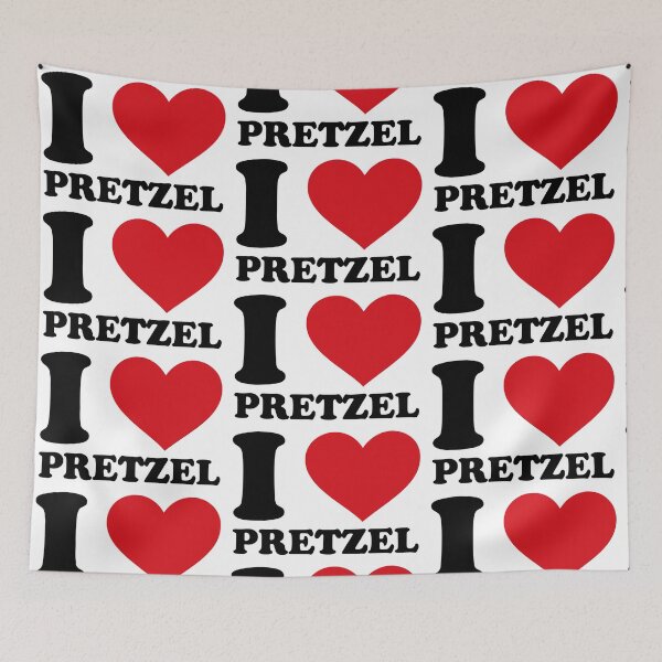 Item preview, I ❤️ Pretzel – Bavarian Snack Design designed and sold by EmeraldeaArt.