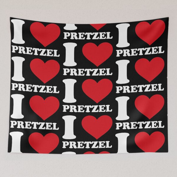 Item preview, I ❤️ Pretzel – Bavarian Snack white Design designed and sold by EmeraldeaArt.