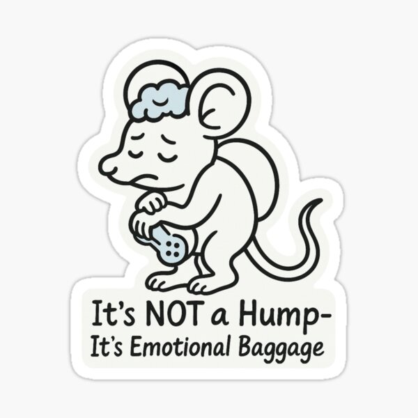 Item preview, EMOTIONAL BAGGAGE: Curly Mouse Carries It All (and Stinks) Premium Cool Trendy Best Gift  designed and sold by Imaginarium of Chaos falcon88 .