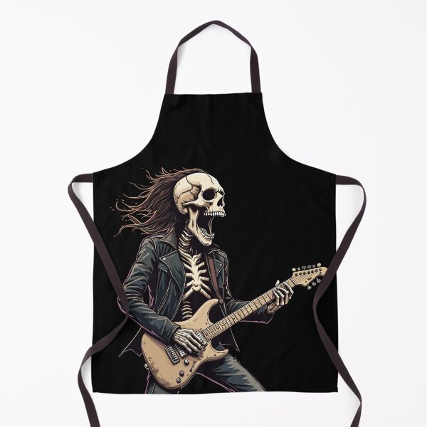 Item preview, Skeleton playing electric guitar designed and sold by Danh Style.