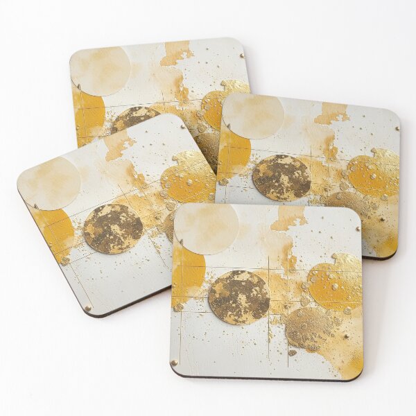 Item preview, Yellow and Gold Geometric Watercolor 3 designed and sold by SparroCreative.