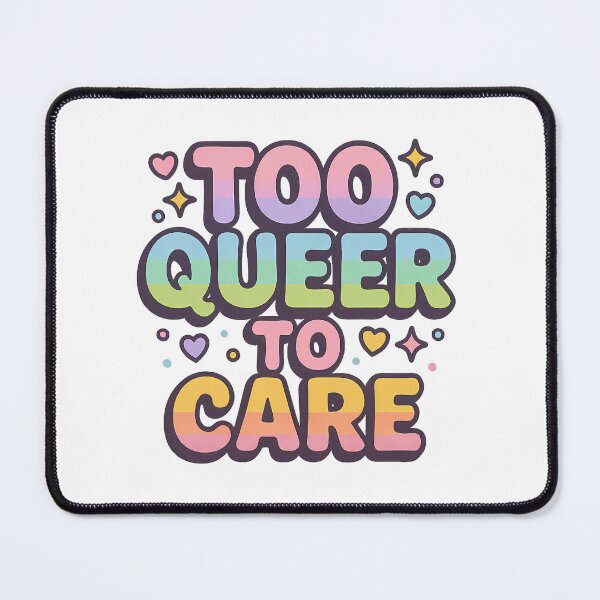 Item preview, Too Queer to Care – Pride Art Design - LGBTQ Stickers designed and sold by Haus Of Sin.