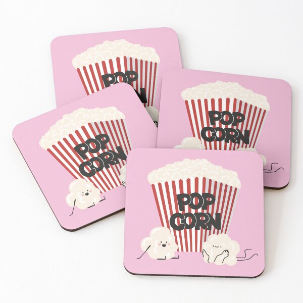 Item preview, Cartoon cute kawaii popcorn characters designed and sold by Luamor.