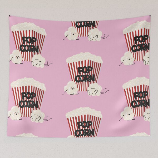 Item preview, Cartoon cute kawaii popcorn characters designed and sold by Luamor.