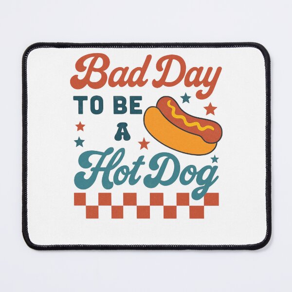 Item preview, Funny Retro Hot Dog Graphic with Patriotic Picnic Theme designed and sold by haitrieuic96.