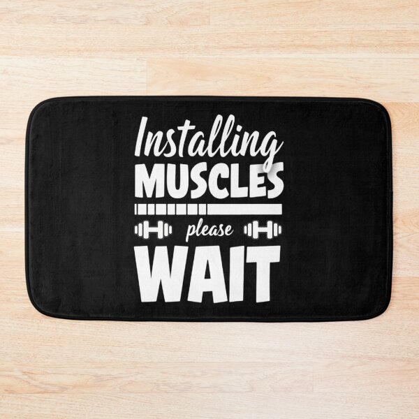 Item preview, Installing Muscles – Funny Gym Loading Quote for Fitness Motivation designed and sold by GRITMOOD.
