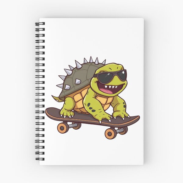 Item preview, Skater Punk Turtle – Spiky Shell, Cool Ride designed and sold by DaniArtDesign81.