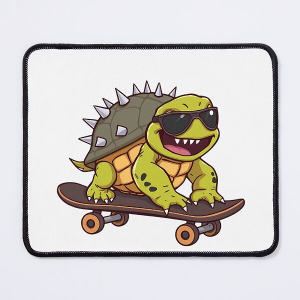 Item preview, Skater Punk Turtle – Spiky Shell, Cool Ride designed and sold by DaniArtDesign81.