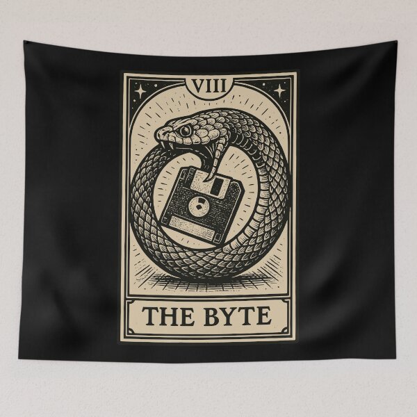 Item preview, Data Hoarding Tarot – The Byte designed and sold by BRU Design.