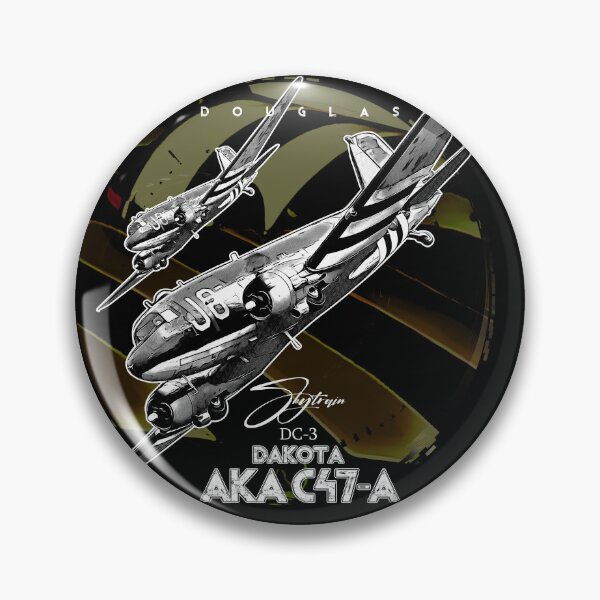 Item preview, DC-3 Dakota AK47-A – Vintage Military Transport Aircraft Art designed and sold by Aerolovers.