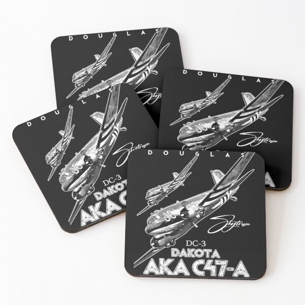 Item preview, DC-3 Dakota AK47-A – Vintage Military Transport Aircraft Art designed and sold by Aerolovers.