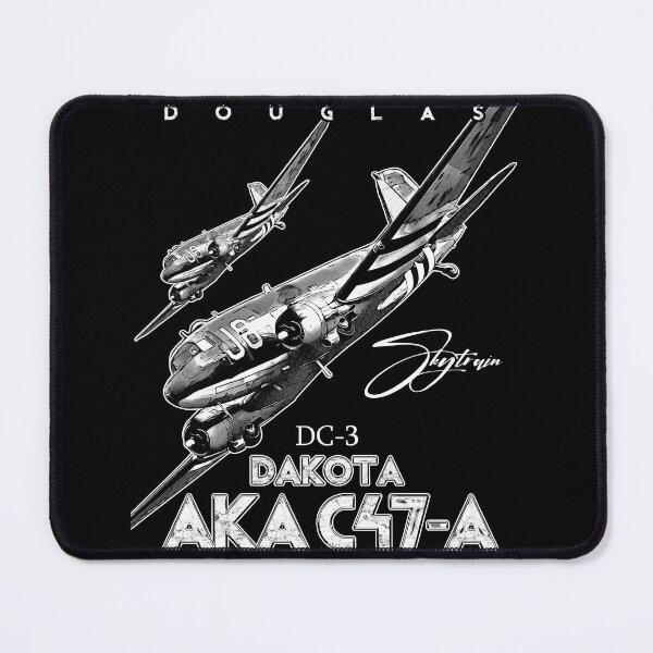 Item preview, DC-3 Dakota AK47-A – Vintage Military Transport Aircraft Art designed and sold by Aerolovers.