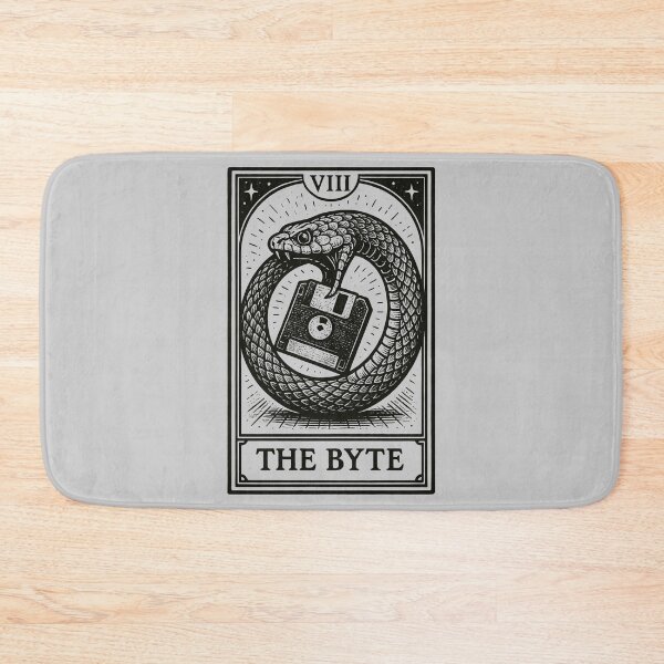 Item preview, Snake and Floppy Disk Tarot designed and sold by BRU Design.