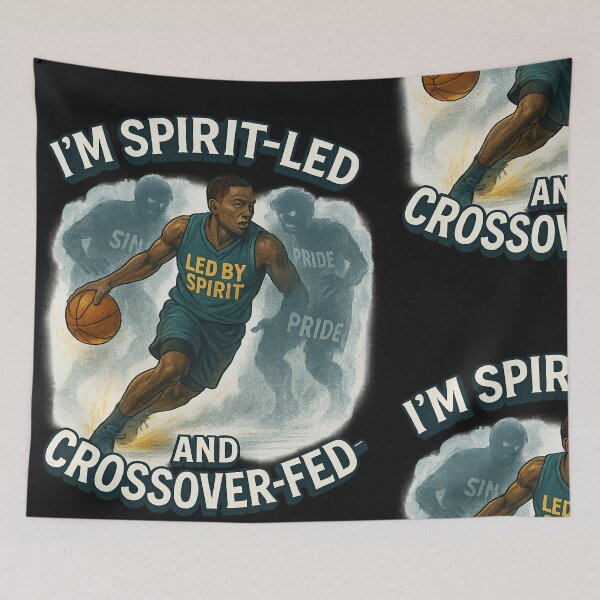 Item preview, Blessed & Ballin’ Backpack – Spirit-Led Basketball Ministry Gear | Kingdom Player Duffle & Backpack by FaithDripStudio designed and sold by FaithDripStudio.