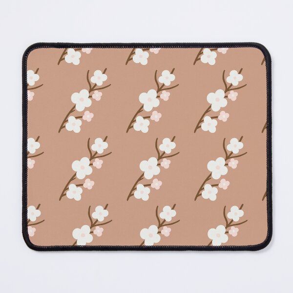 Item preview, White Japanese Flowers Pattern – Elegant Floral & Zen Spirit designed and sold by AtlMaddynette.
