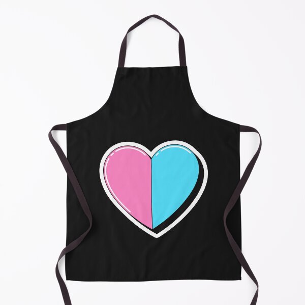 Item preview, Blue pink heart illustration, pop art designed and sold by artskill2k17.