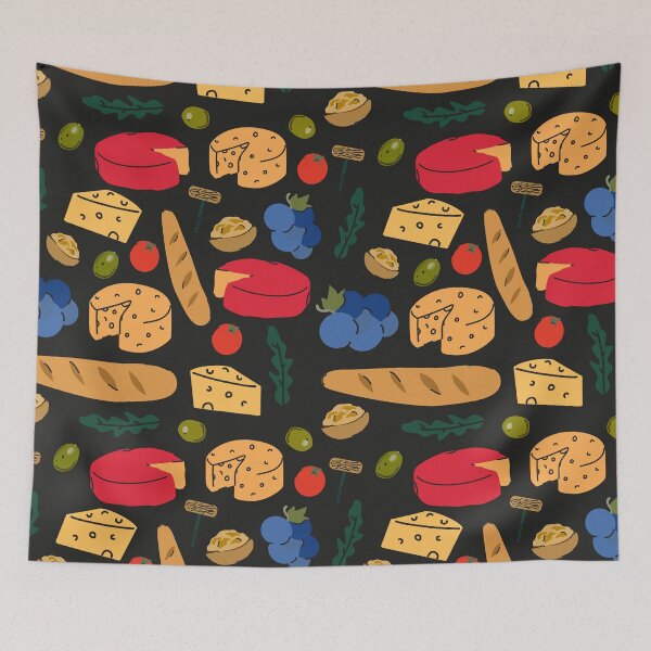 Item preview, Retro abstract cheese in doodle vintage style designed and sold by Luamor.