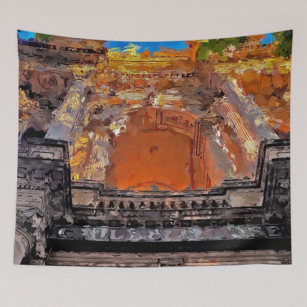 Item preview, Impressionist Painting of a View to a Vintage Bank in Bendigo - Bendigo, Victoria, Australia designed and sold by Steven Jodoin.