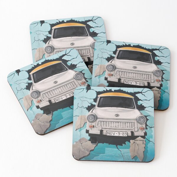 Item preview, Berlin Wall Mural – Car Breaking Through the Wall designed and sold by photo-travel.