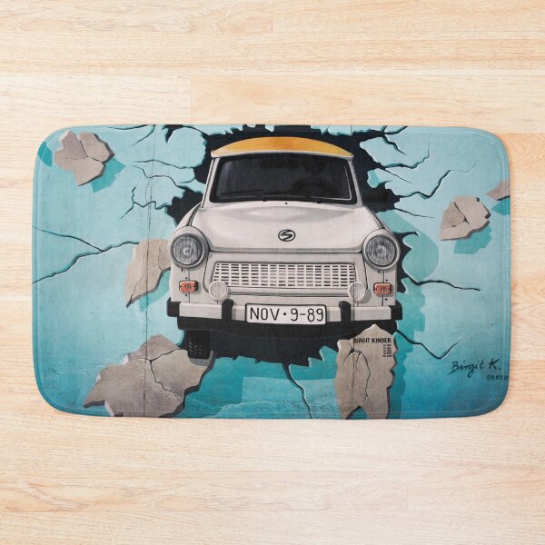 Item preview, Berlin Wall Mural – Car Breaking Through the Wall designed and sold by photo-travel.