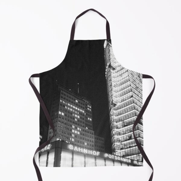 Item preview, BnW Berlin Skyscrapers at Night – Urban Elegance in Monochrome designed and sold by photo-travel.