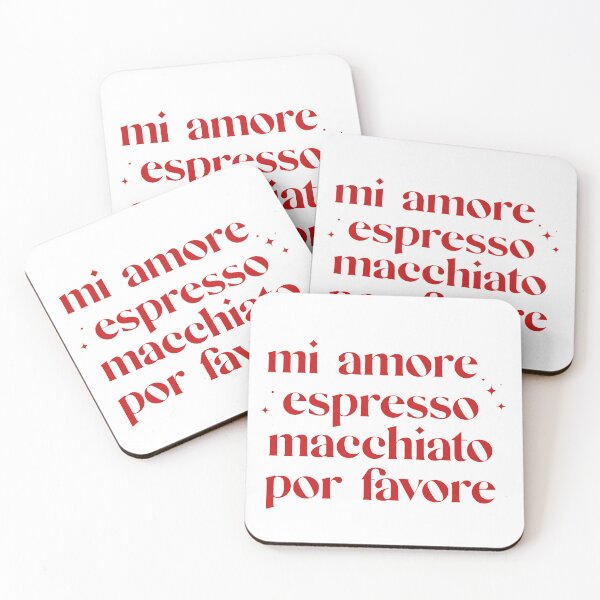 Artikelvorschau, Mi Amore Espresso Macchiato Por favore entworfen und verkauft von MeowgicInk.
