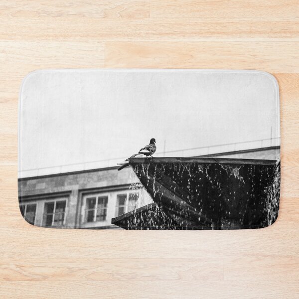 Item preview, Alexanderplatz Fountain with Bird – Berlin in Black and White designed and sold by photo-travel.