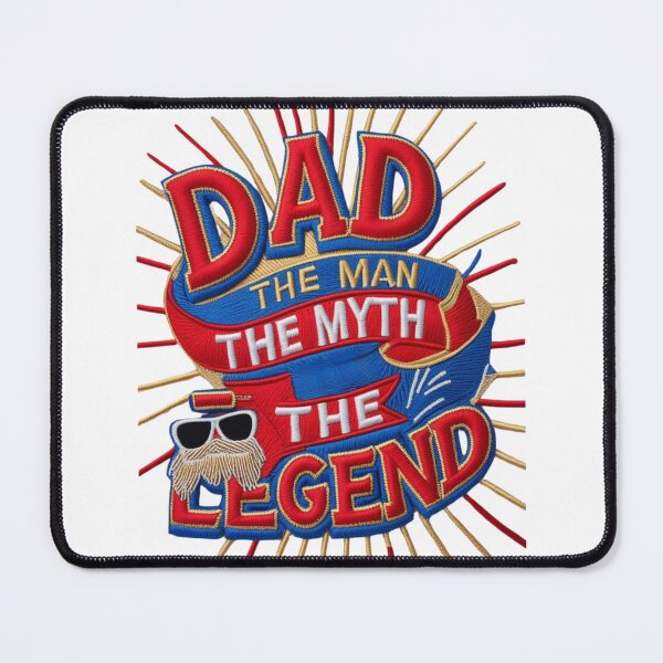 Item preview, Father's Day Embroidered Patch The Legend The Man The Myth Dad Gift" designed and sold by ArtDesignTp.