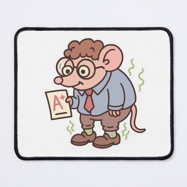 Item preview,  STUDENT: Curly Mouse Sniffs Straight A’s Premium Cool Trendy Best Gift  designed and sold by Imaginarium of Chaos falcon88 .