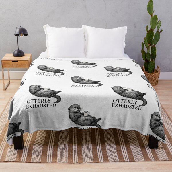 Item preview, Otterly Exhausted: Coffee Break Companion designed and sold by Shoot-The-Moon.
