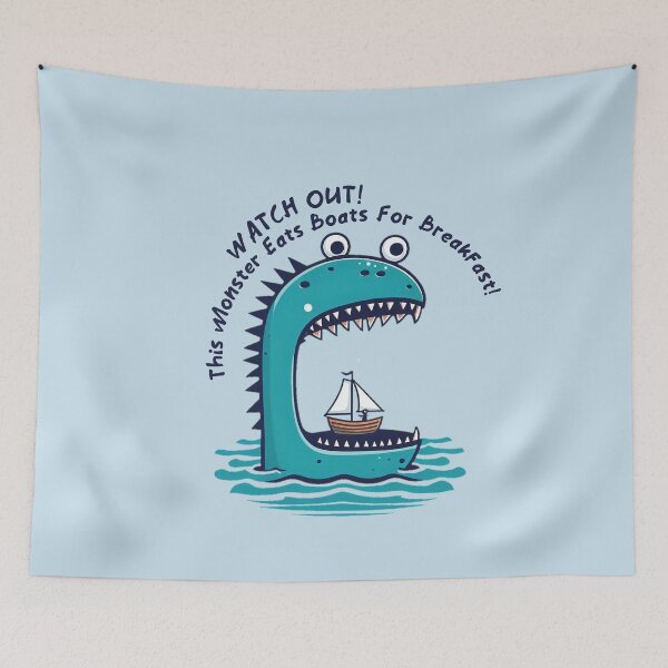 Item preview, This monster eats boats for breakfast designed and sold by Scaryzz.