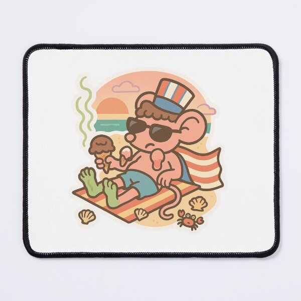Item preview, TIDE OF STINK: Beach Bum Curly Mouse Returns Premium Cool Trendy Best Gift  designed and sold by Imaginarium of Chaos falcon88 .