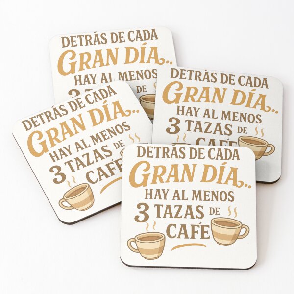 Item preview, Detrás de Cada Gran Día Hay 3 Tazas de Café designed and sold by BistreaDesign.