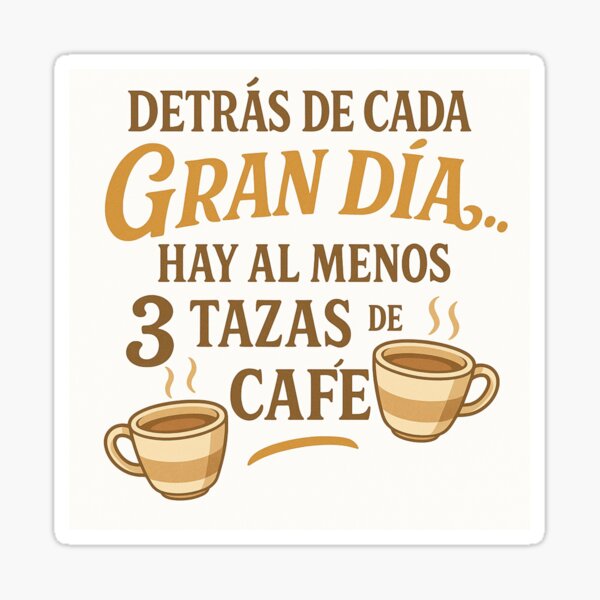 Item preview, Behind Every Great Day There Are 3 Cups of Coffee designed and sold by BistreaDesign.