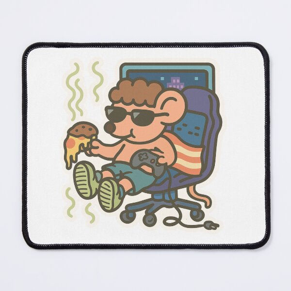 Item preview, LAGGY & LOATHSOME: Curly Mouse AFK But Deadly Premium Cool Trendy Best Gift  designed and sold by Imaginarium of Chaos falcon88 .