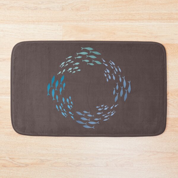 Item preview, Circle of the Sea – Gradient Fish School Design designed and sold by Golden Blaze Studio.