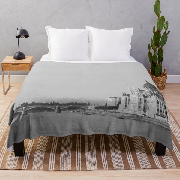 Item preview, BnW Budapest – Danube River and Parliament Landscape designed and sold by photo-travel.