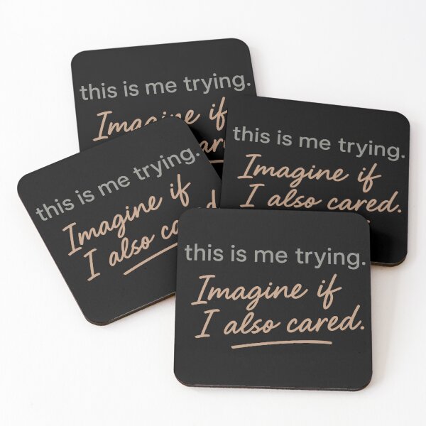 Item preview, This Is Me Trying – Funny Sarcastic Motivational Quote T-Shirt designed and sold by TeeTimeTreasure.