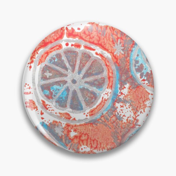 Item preview, Shiny oranges print with silver stars  designed and sold by PaintingPositives.