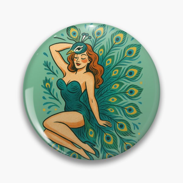 Item preview, Pinup Peacock designed and sold by FrictionMaxxing.