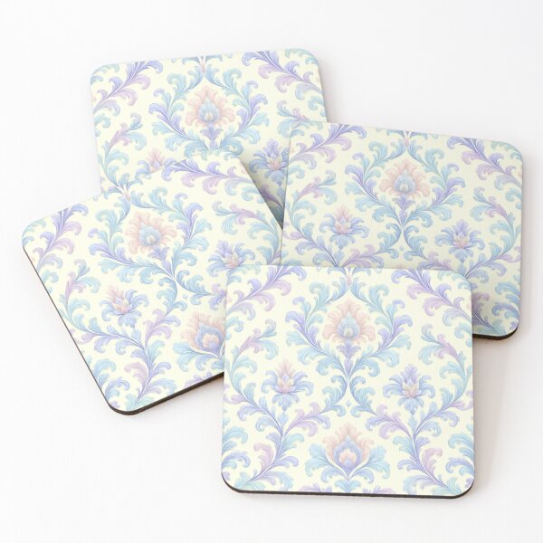 Item preview, Cream Pastel Baroque Floral Pattern designed and sold by SUNAGIMO9999.