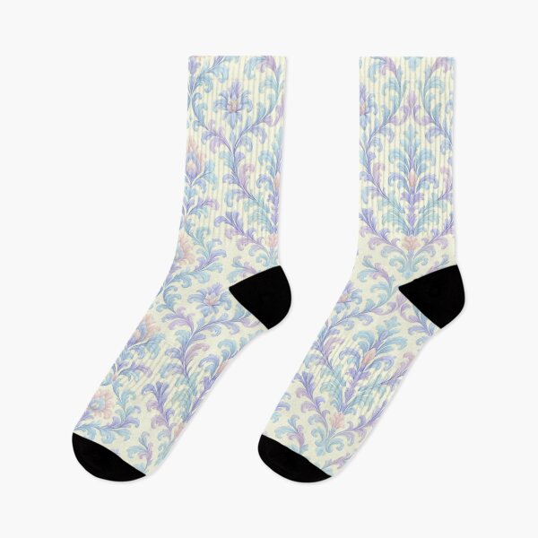 Item preview, Cream Pastel Baroque Floral Pattern designed and sold by SUNAGIMO9999.