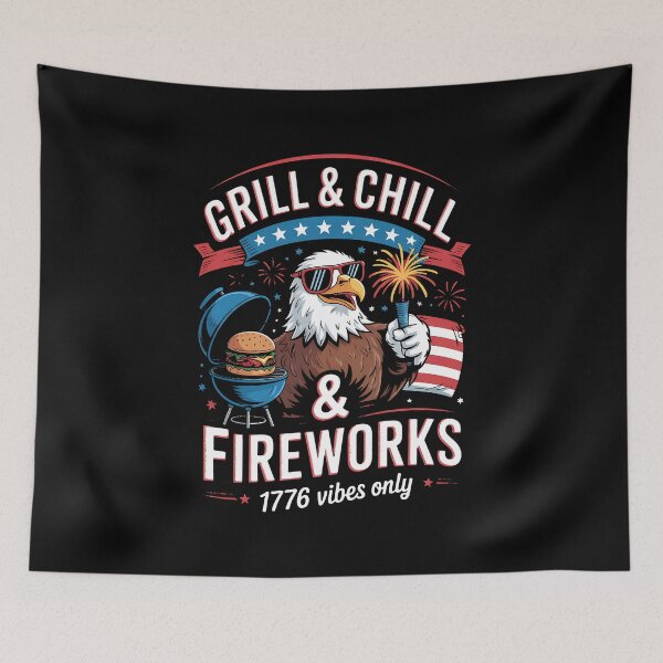 Item preview, 1776 Vibes Only Patriotic Bald Eagle Independence day designed and sold by BakeryDozen.