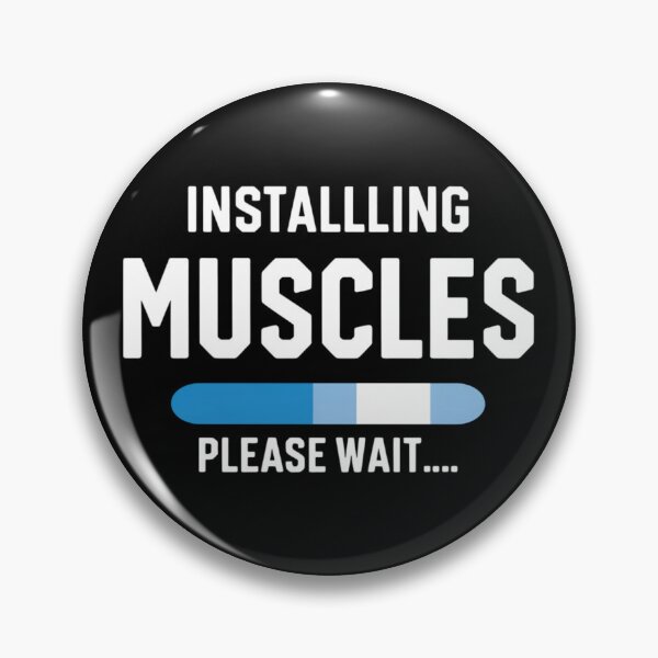 Item preview, Installing Muscles – Minimalist Gym Progress Bar Design designed and sold by GRITMOOD.