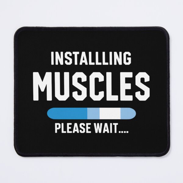 Item preview, Installing Muscles – Minimalist Gym Progress Bar Design designed and sold by GRITMOOD.